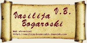 Vasilija Bogaroški vizit kartica